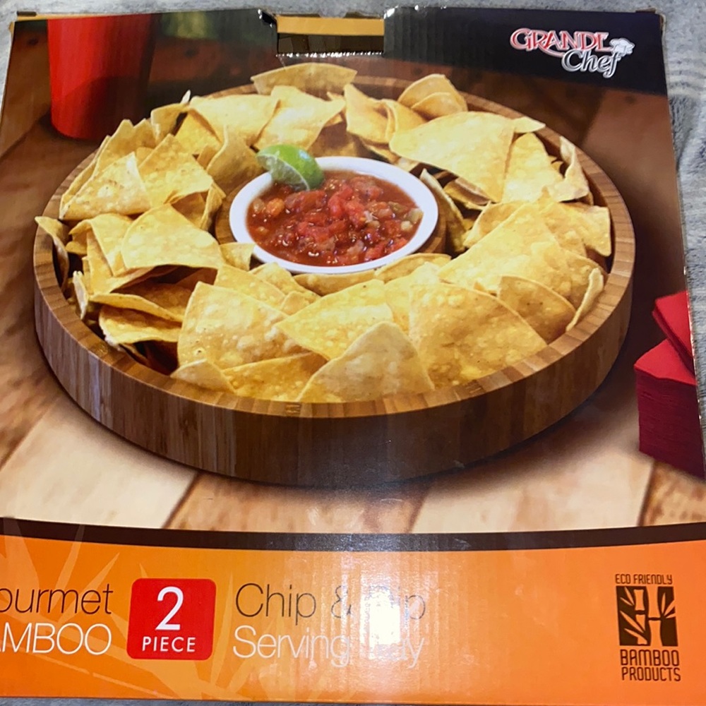 Chip & Dip serving tray